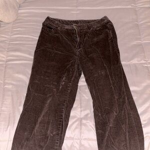 Brown soft cute corduroy pants